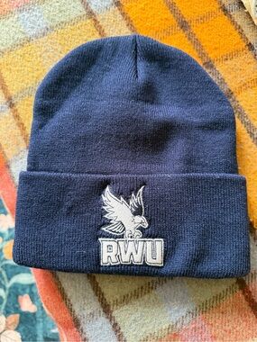 RWU Navy Embroidered Beanie - Unisex Winter Hat
